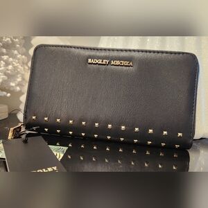 Badgley Mischka Black studded wallet. Sexy little black wallet. New with tags!